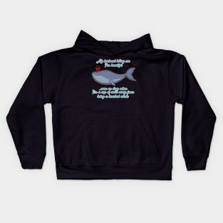 'Beached Whale Pregnant Woman' Funny Pregnant Gift Kids Hoodie